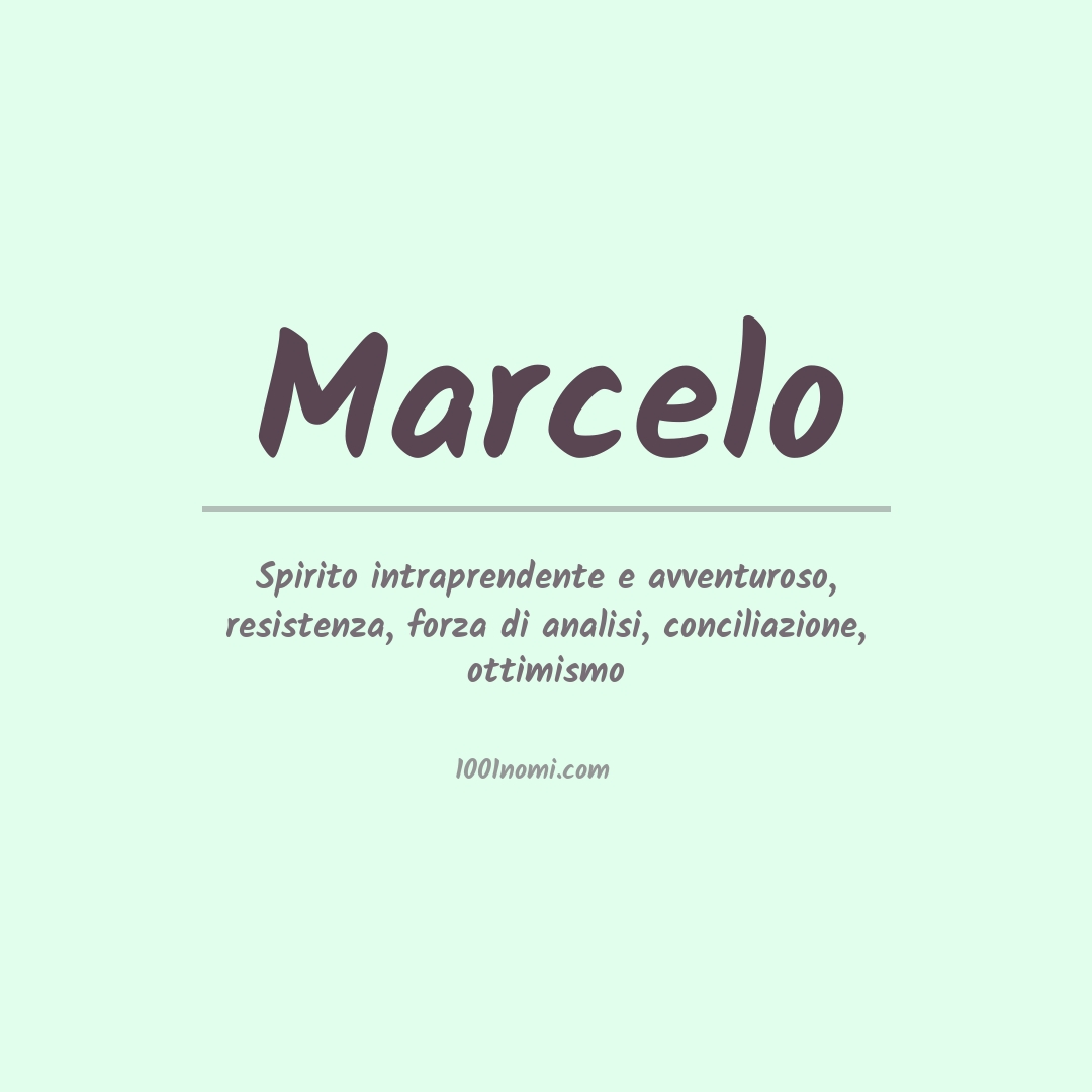 Significato del nome Marcelo