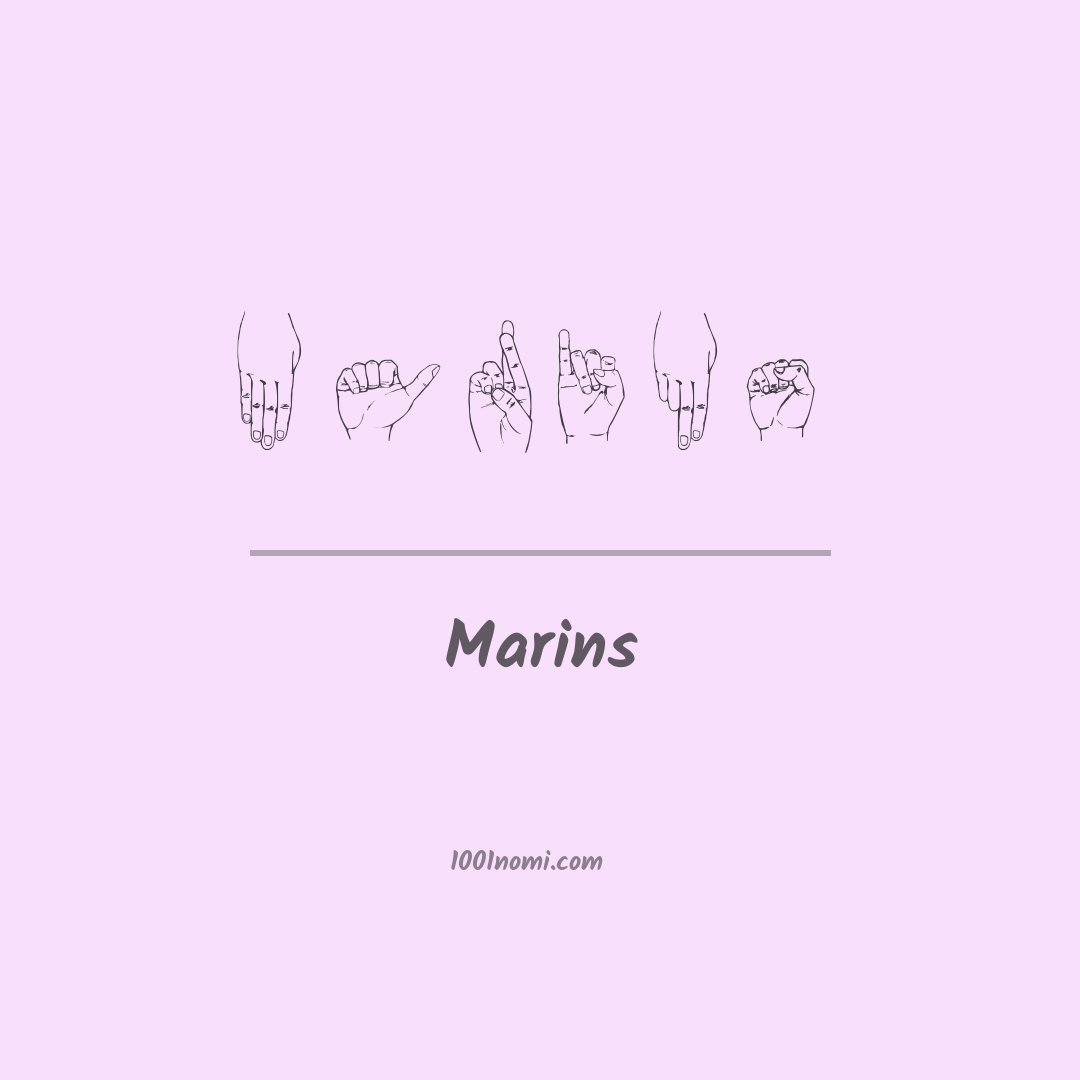 Marins nella lingua dei segni