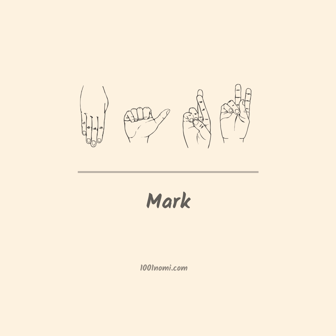 Mark nella lingua dei segni