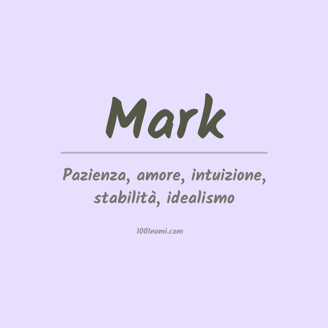 Significato del nome Mark