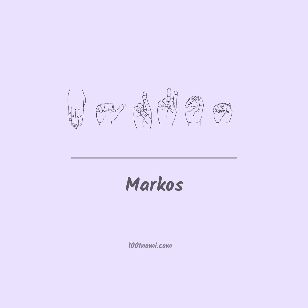 Markos nella lingua dei segni