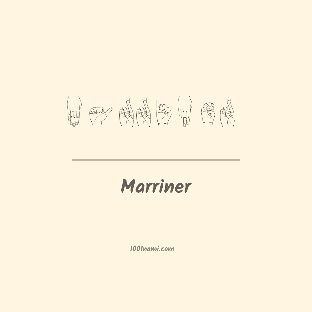 Marriner nella lingua dei segni
