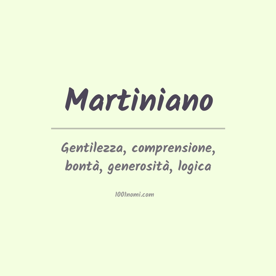 Significato del nome Martiniano