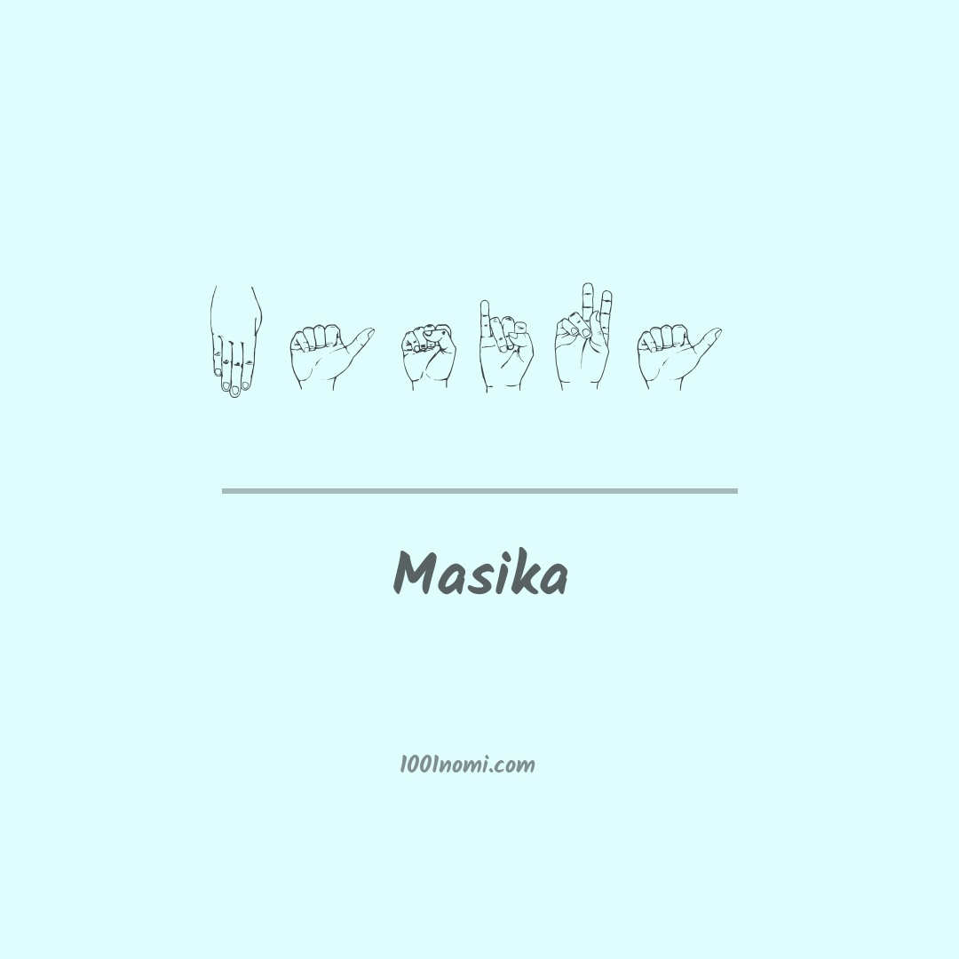 Masika nella lingua dei segni Masika nella lingua dei segni