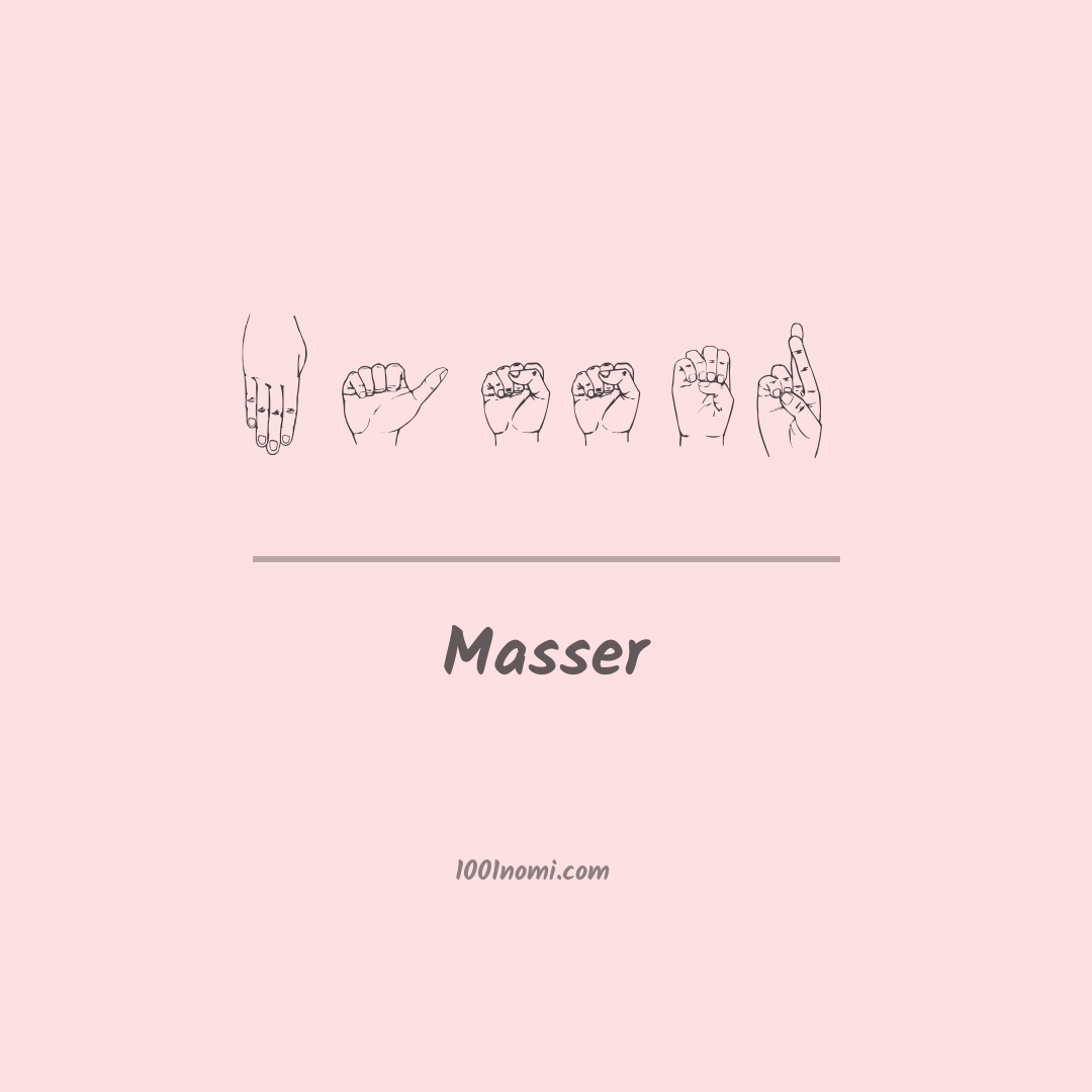 Masser nella lingua dei segni Masser nella lingua dei segni