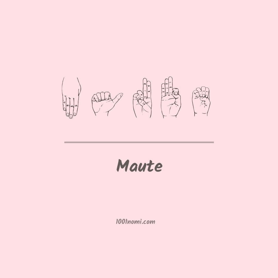 Maute nella lingua dei segni