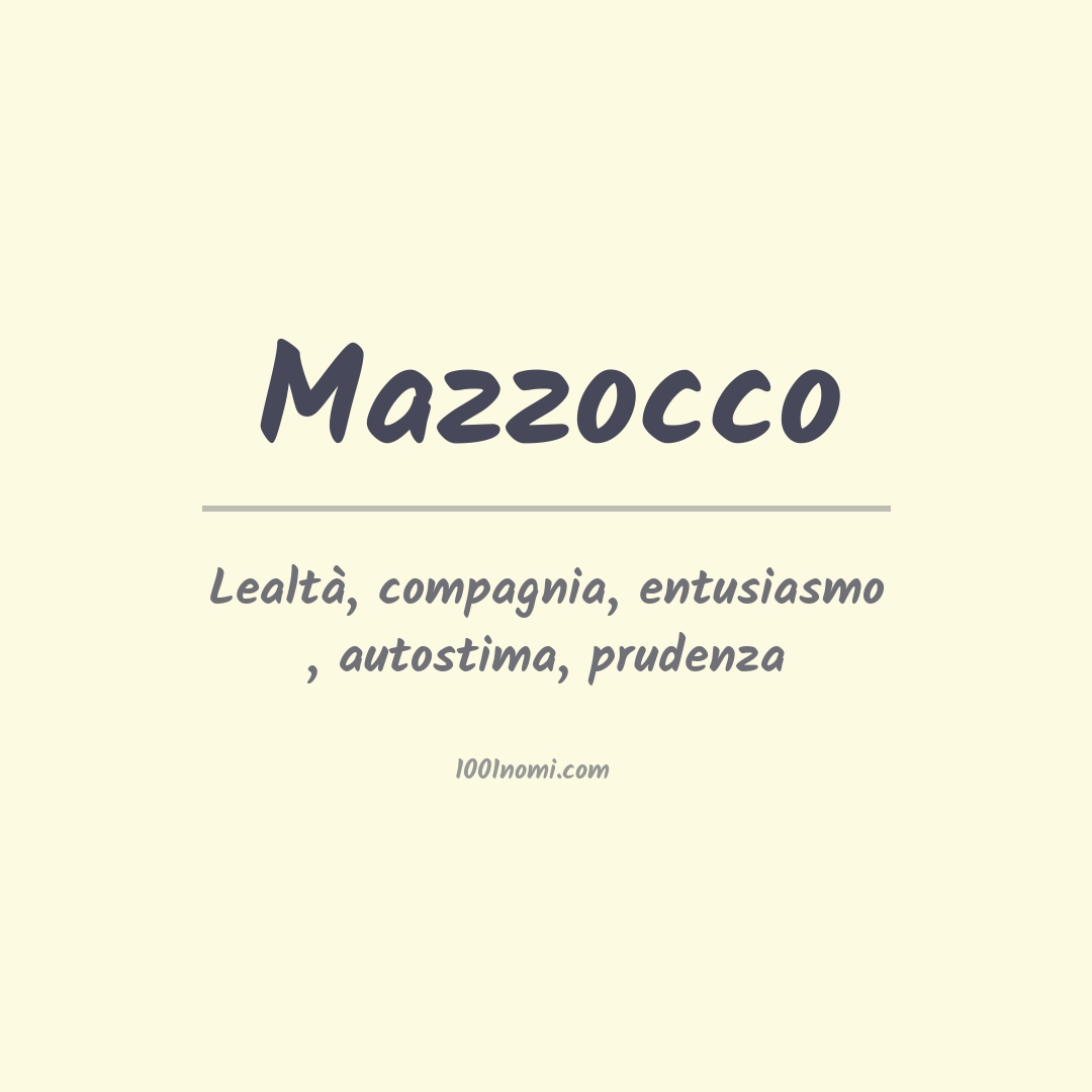 Significato del nome Mazzocco Significato del nome Mazzocco