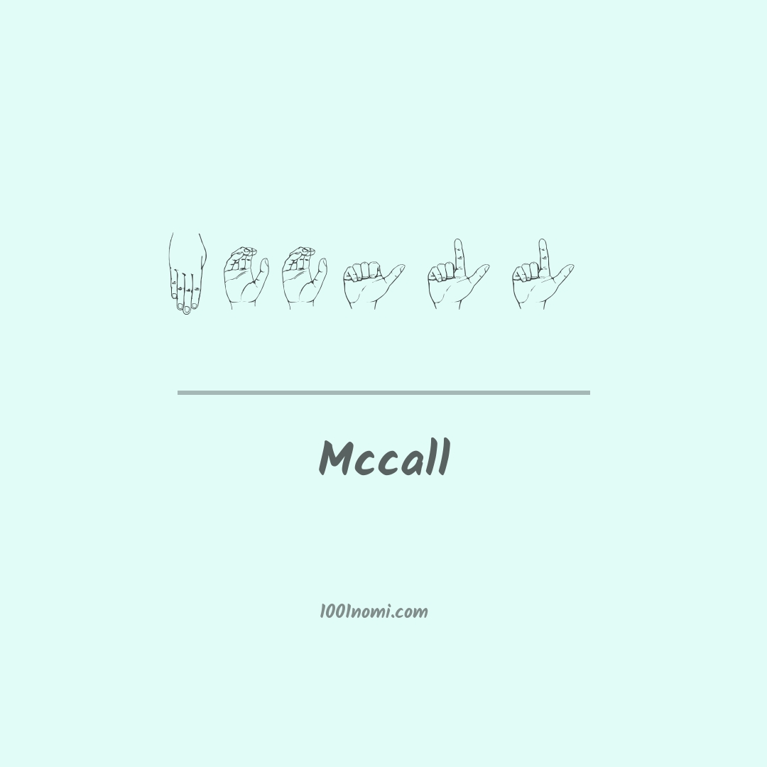 Mccall nella lingua dei segni