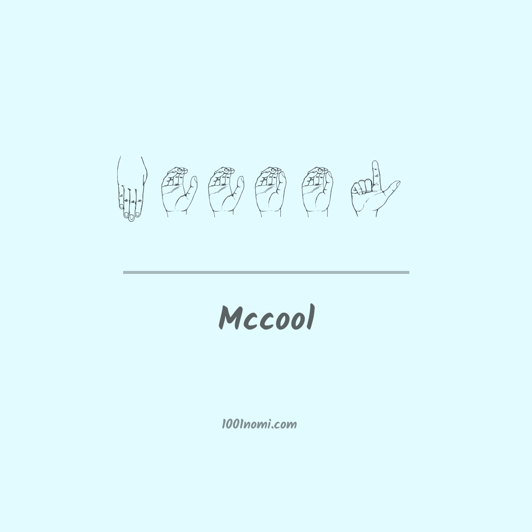 Mccool nella lingua dei segni