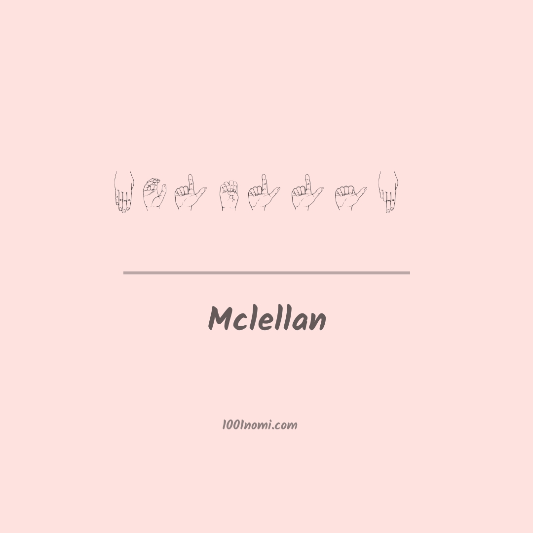 Mclellan nella lingua dei segni