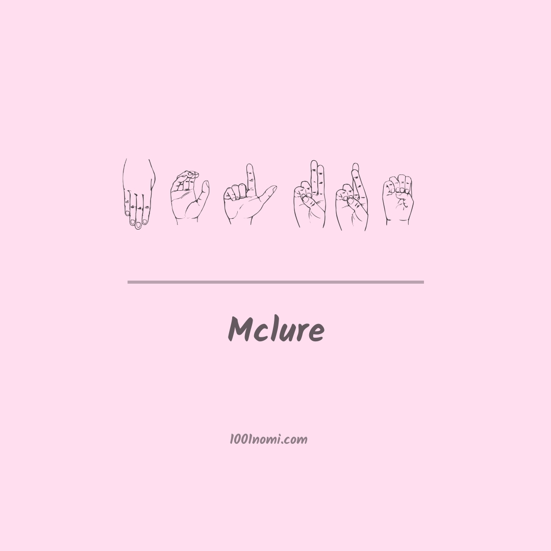 Mclure nella lingua dei segni