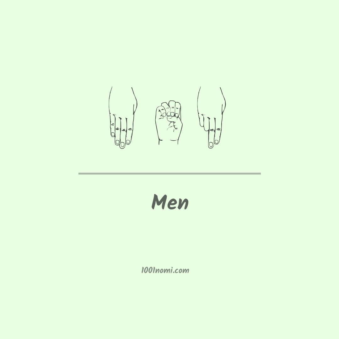 Men nella lingua dei segni