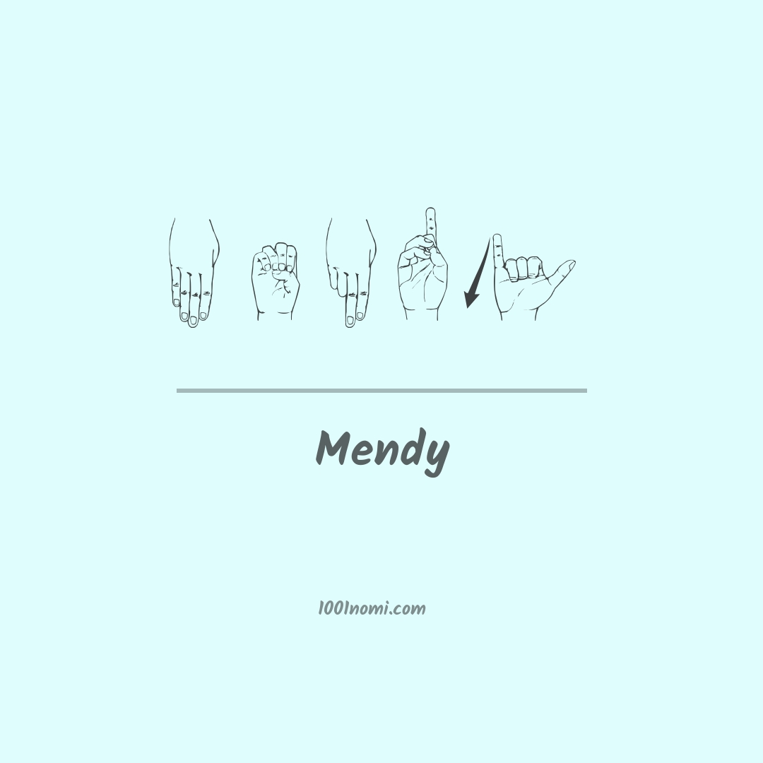 Mendy nella lingua dei segni Mendy nella lingua dei segni