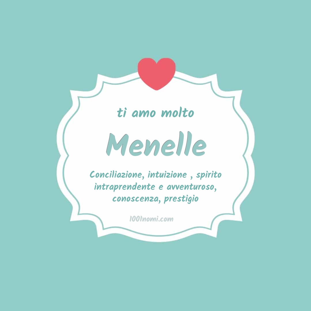 ti amo molto Menelle Ti amo molto Menelle