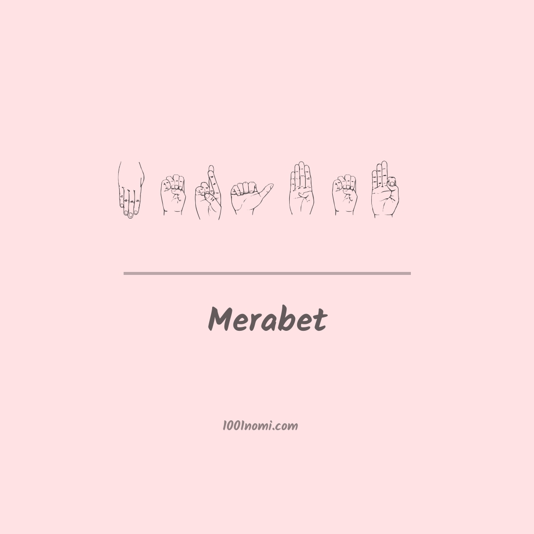 Merabet nella lingua dei segni
