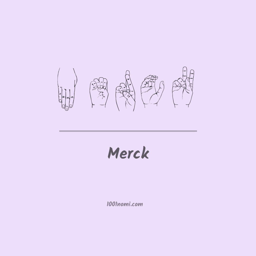 Merck nella lingua dei segni