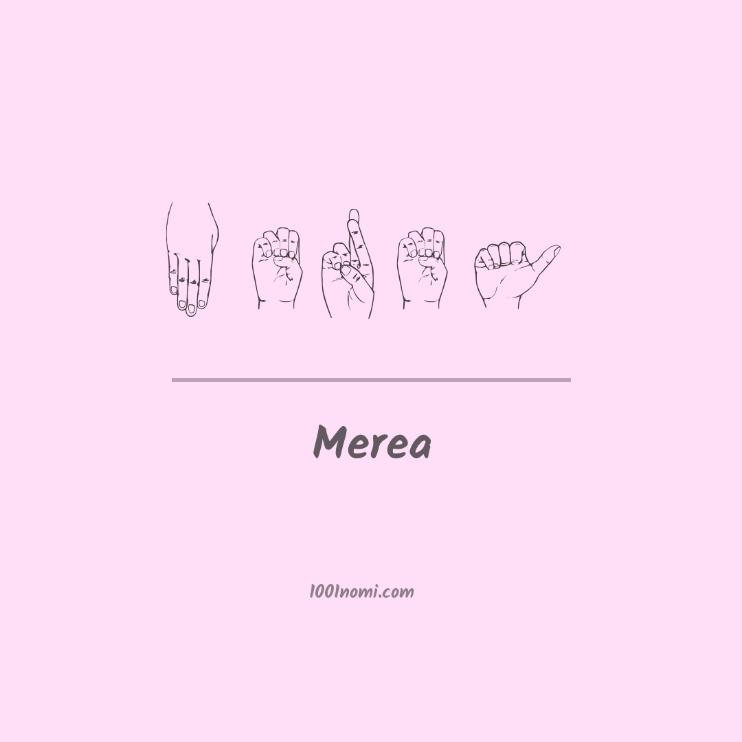 Merea nella lingua dei segni Merea nella lingua dei segni