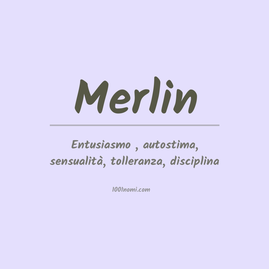 Significato del nome Merlin