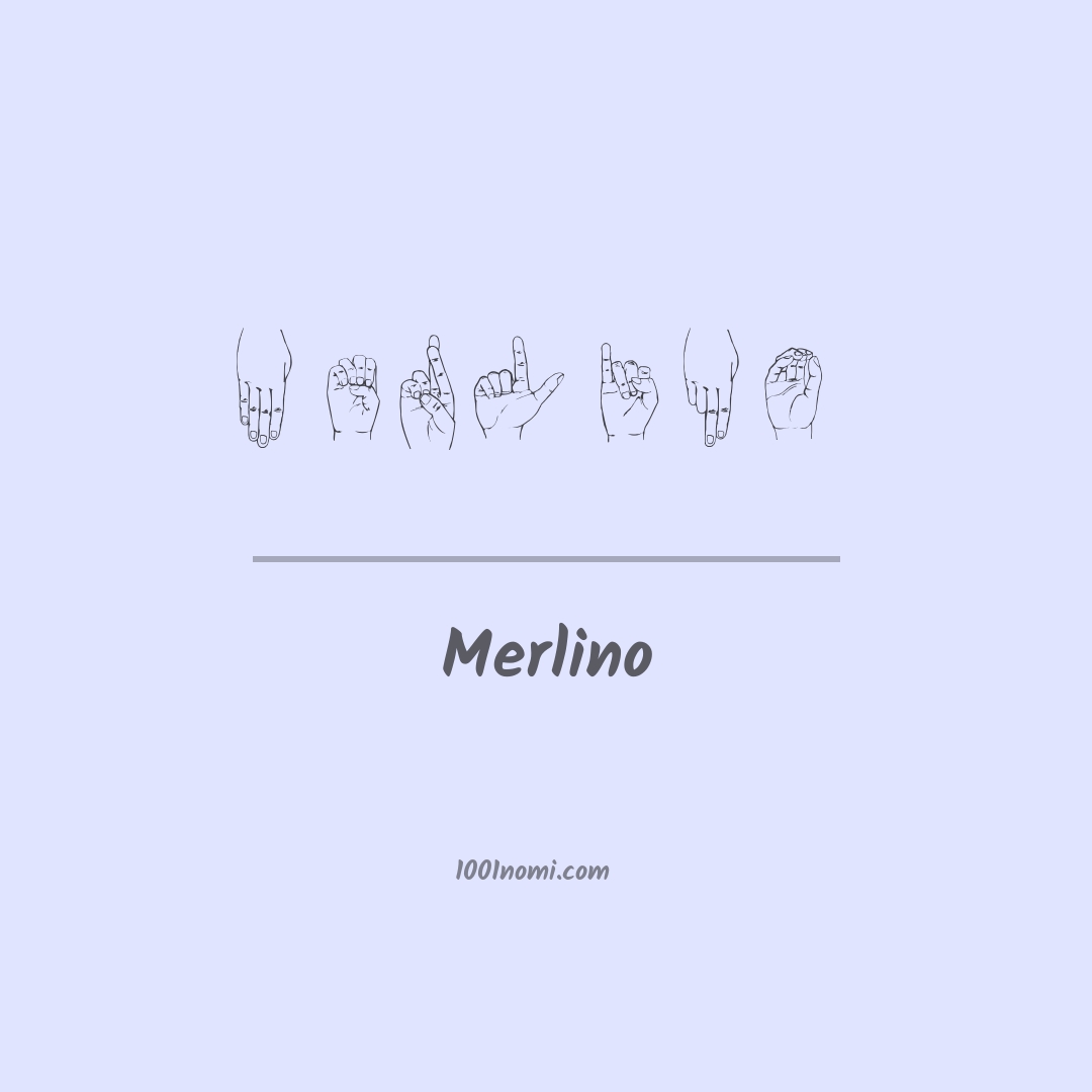 Merlino nella lingua dei segni