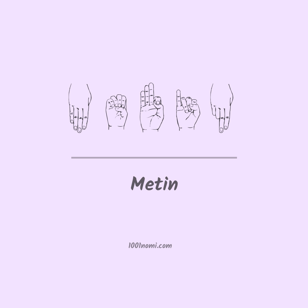 Metin nella lingua dei segni Metin nella lingua dei segni