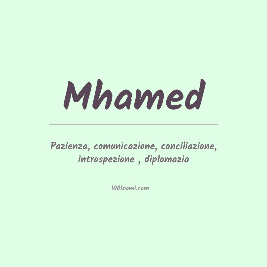 Significato del nome Mhamed Significato del nome Mhamed