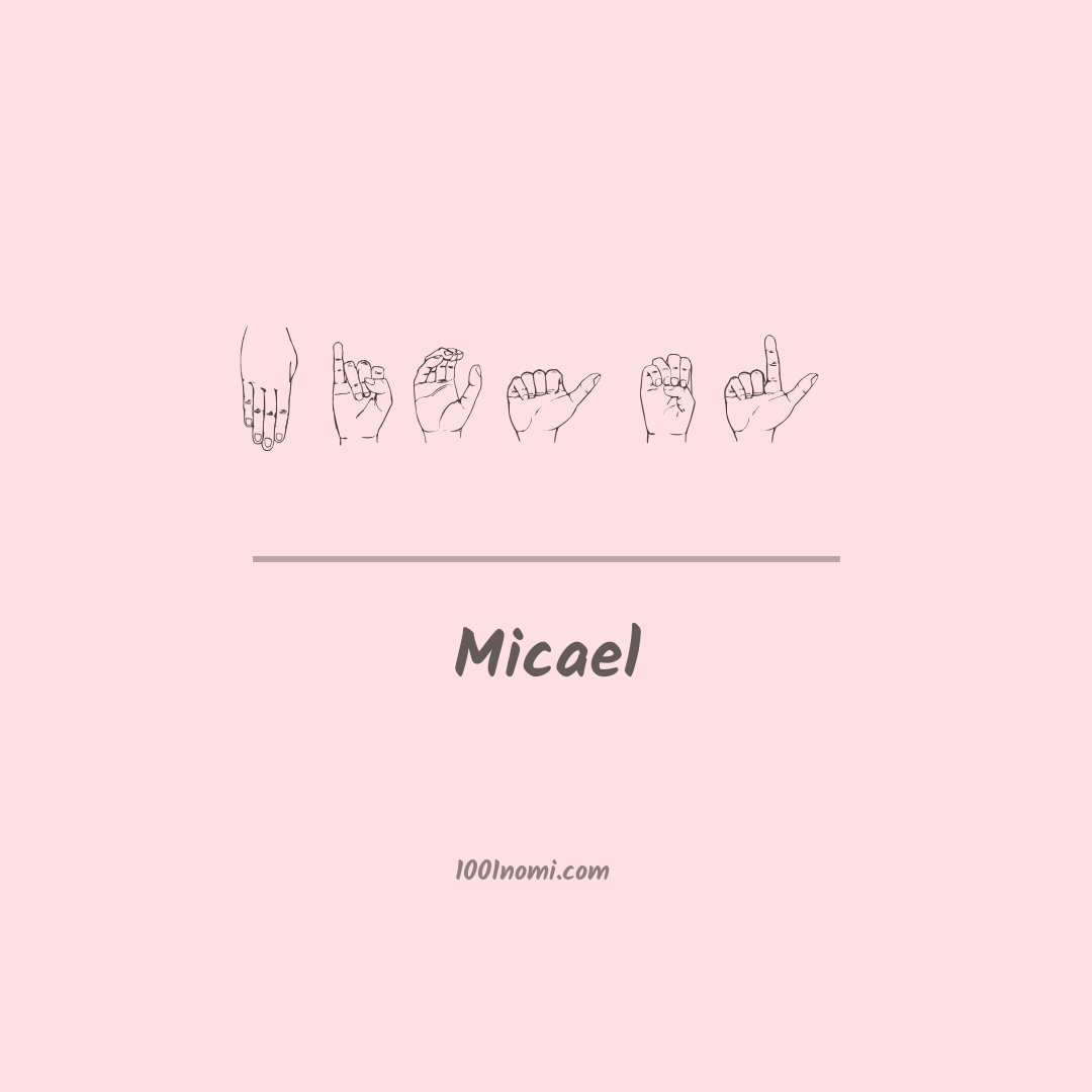 Micael nella lingua dei segni