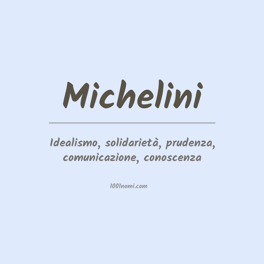 Significato del nome Michelini