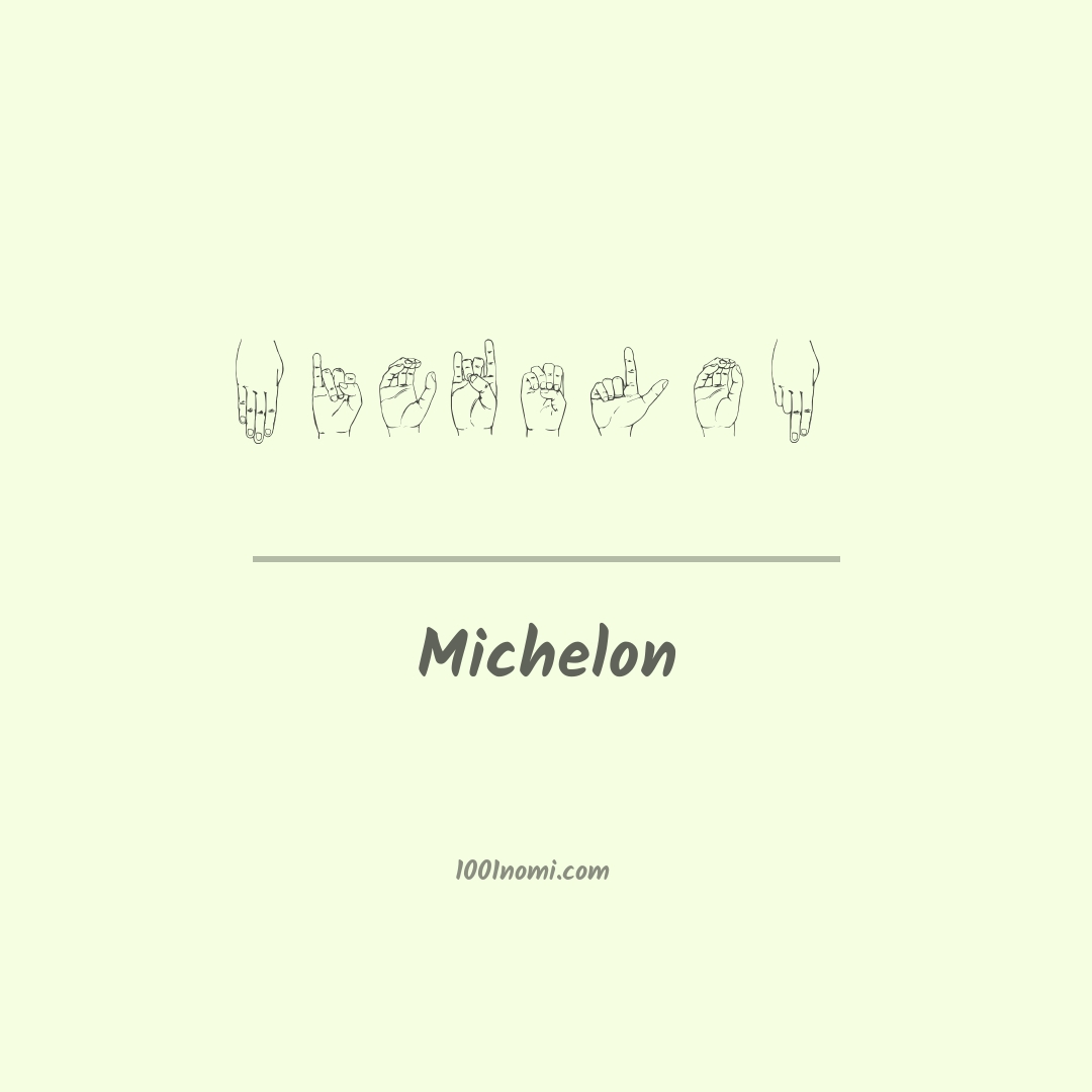Michelon nella lingua dei segni