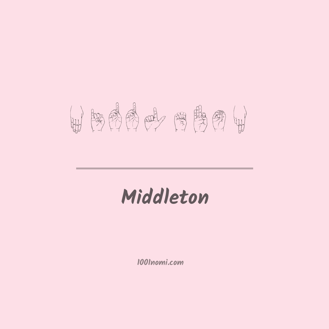 Middleton nella lingua dei segni