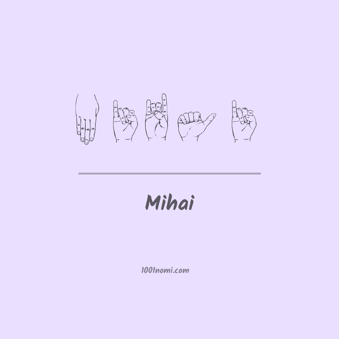 Mihai nella lingua dei segni Mihai nella lingua dei segni