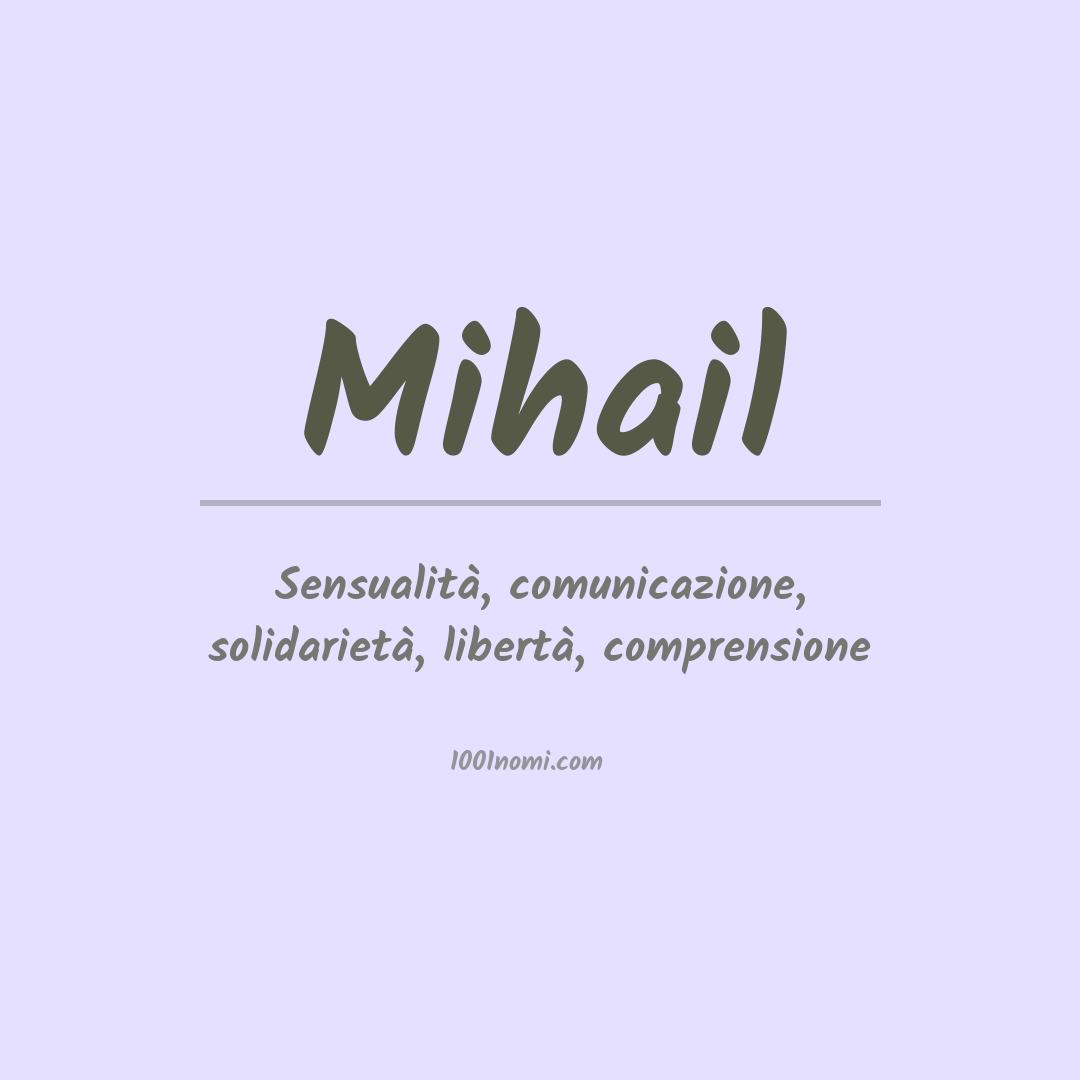 Significato del nome Mihail