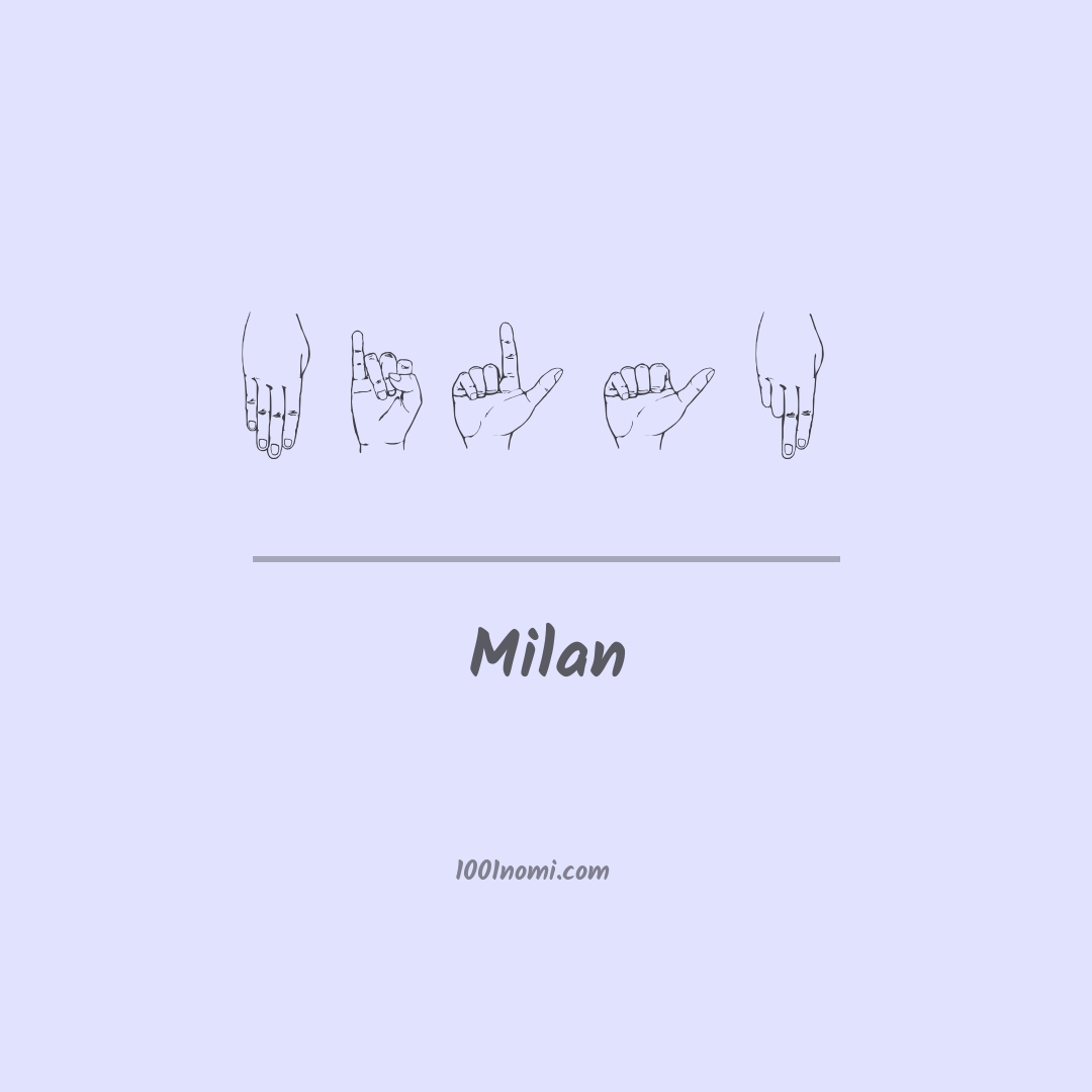 Milan nella lingua dei segni