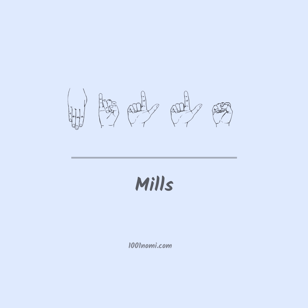 Mills nella lingua dei segni