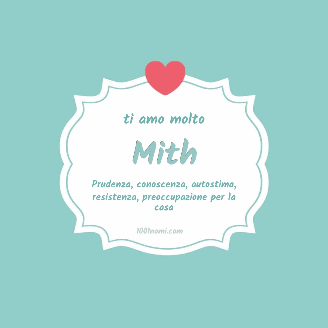 ti amo molto Mith Ti amo molto Mith