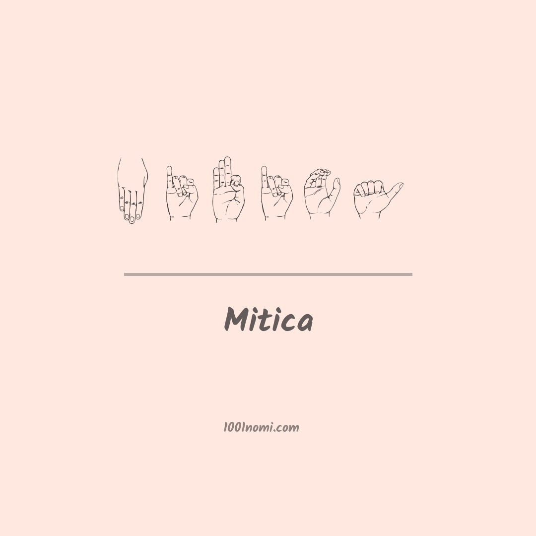 Mitica nella lingua dei segni Mitica nella lingua dei segni