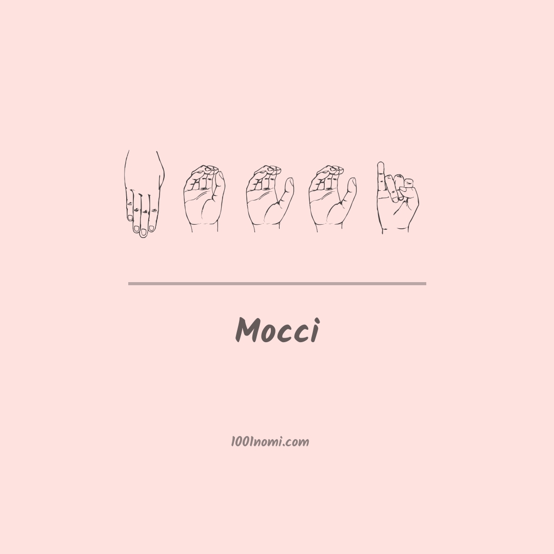 Mocci nella lingua dei segni