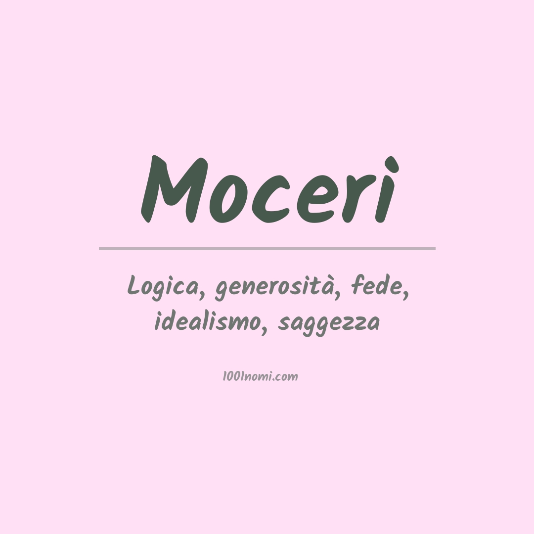 Significato del nome Moceri