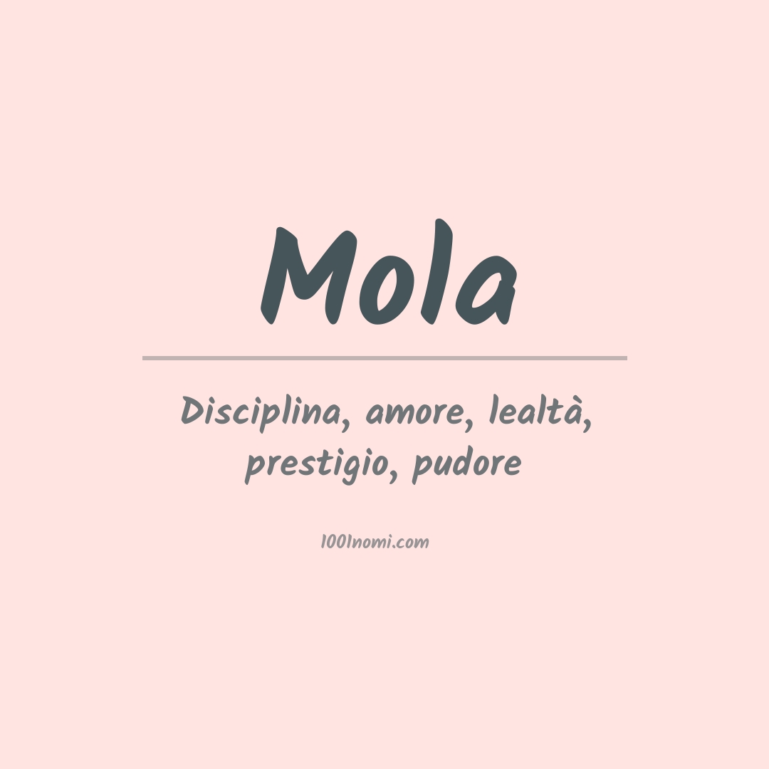 Significato del nome Mola