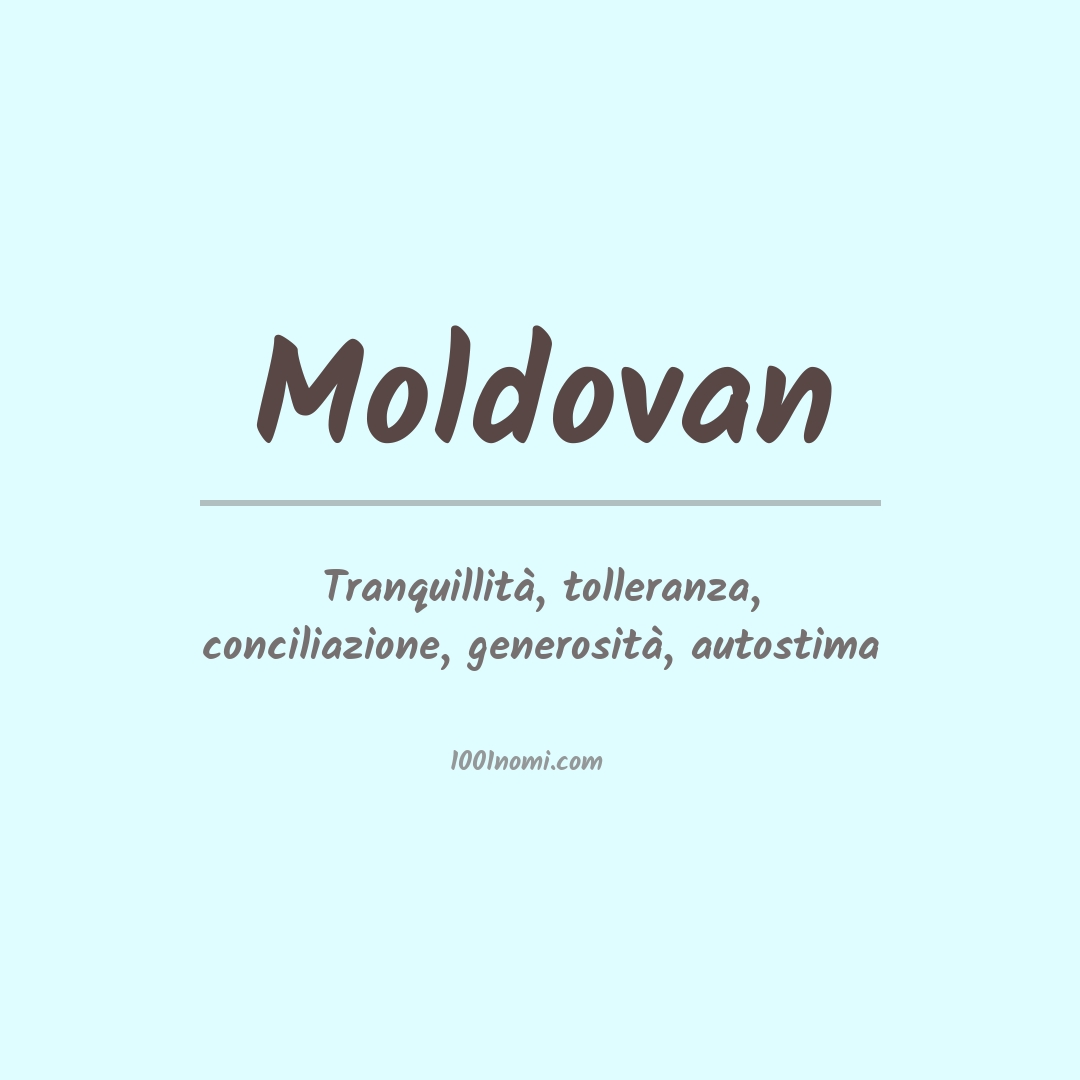 Significato del nome Moldovan Significato del nome Moldovan