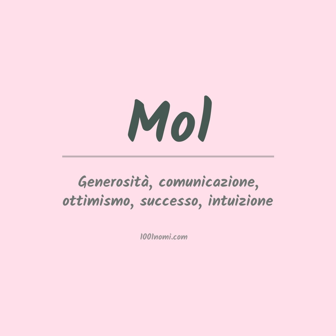 Significato del nome Mol