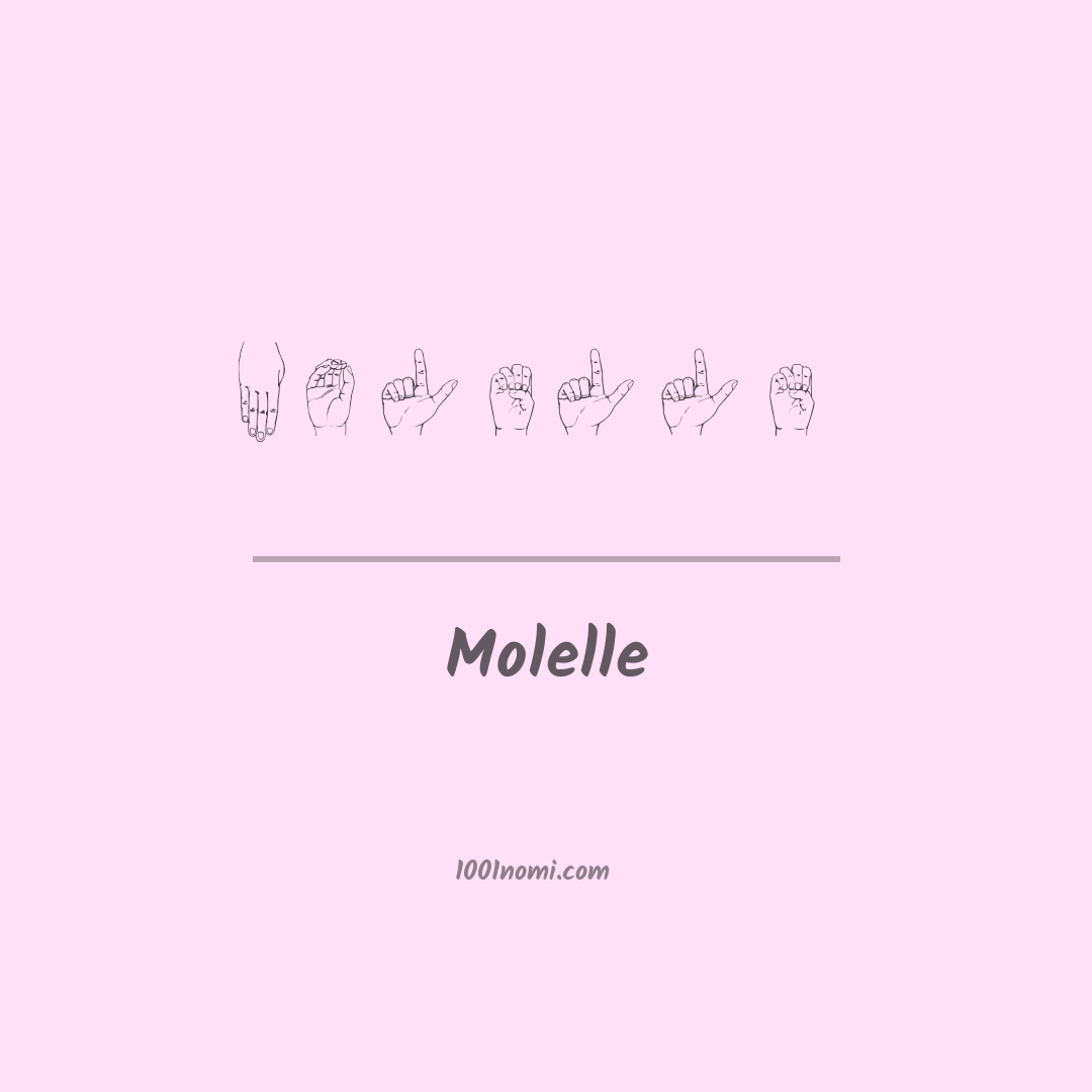 Molelle nella lingua dei segni Molelle nella lingua dei segni