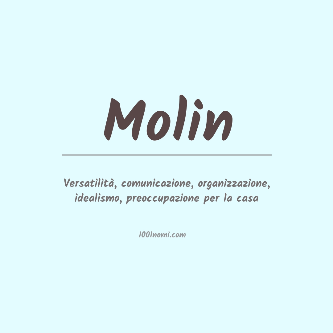 Significato del nome Molin