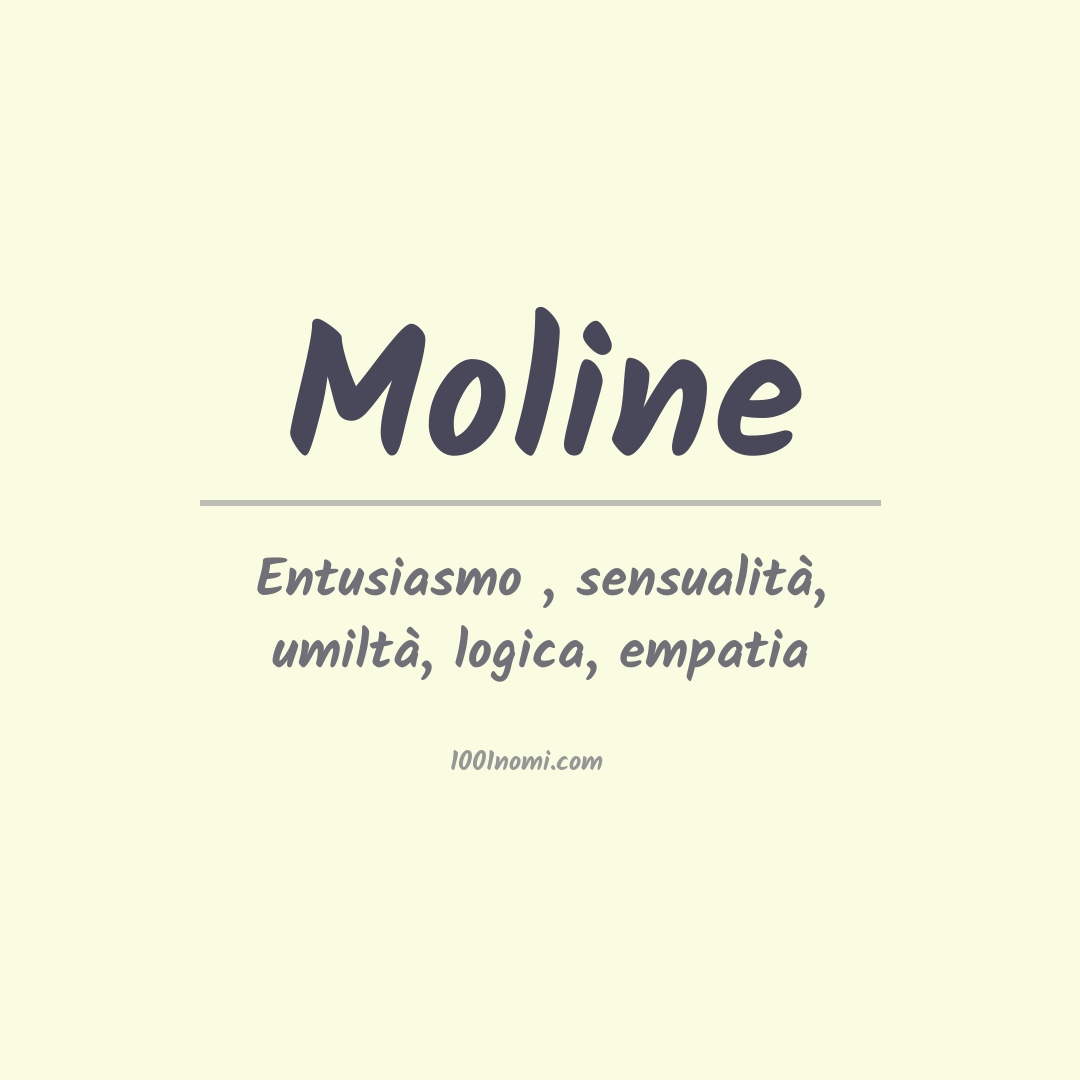 Significato del nome Moline