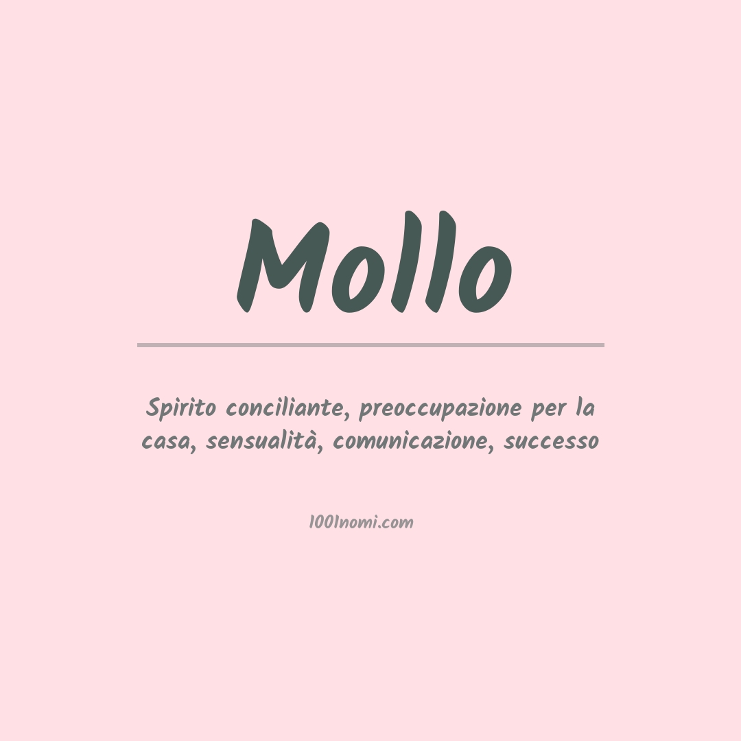 Significato del nome Mollo