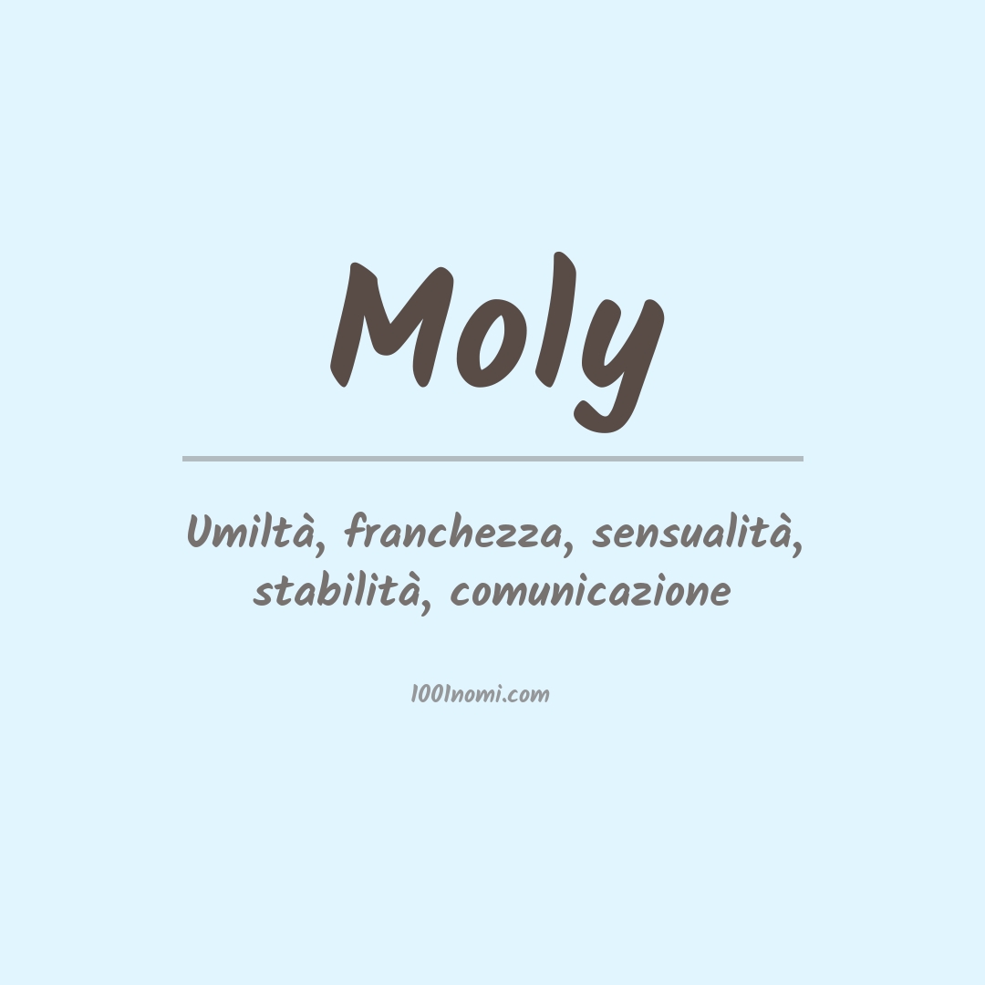 Significato del nome Moly Significato del nome Moly