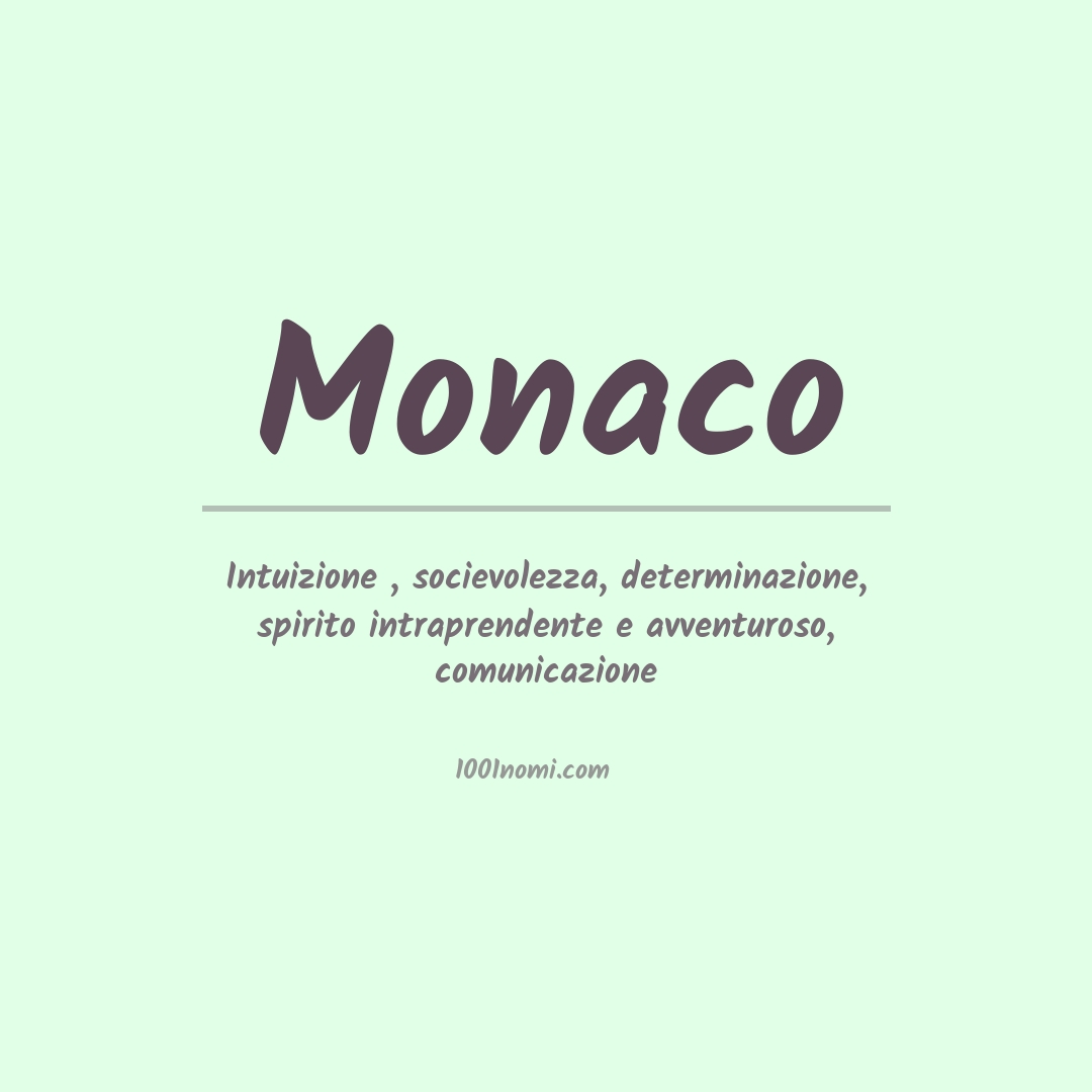 Significato del nome Monaco