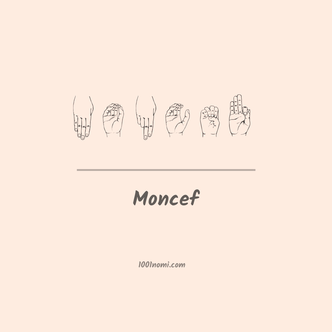 Moncef nella lingua dei segni Moncef nella lingua dei segni