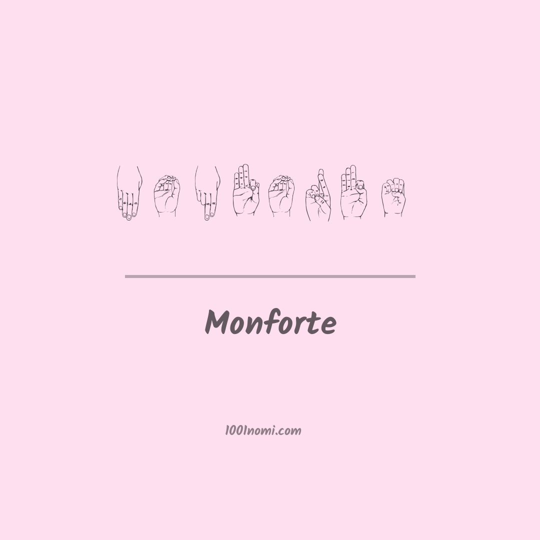 Monforte nella lingua dei segni