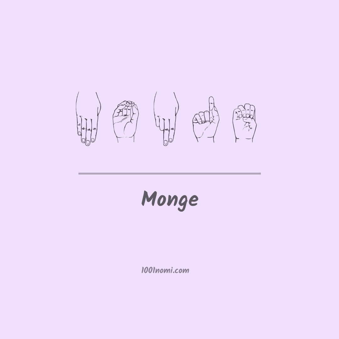Monge nella lingua dei segni