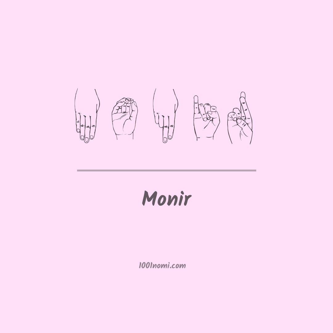 Monir nella lingua dei segni